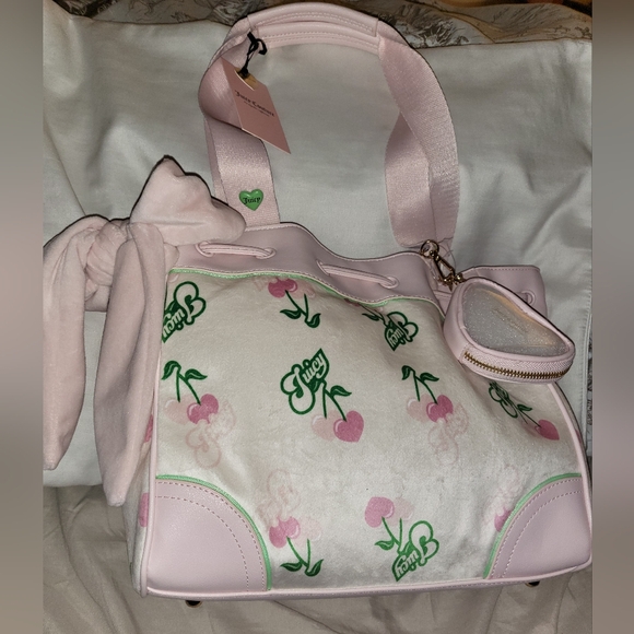 Juicy Couture Pink and White Tote Bag - Picture 2 of 3